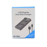 LCD USB Dual Charger for Sony NP-FW50, NP-FW 50, NPFW50 InfoLITHIUM W-Series Battery